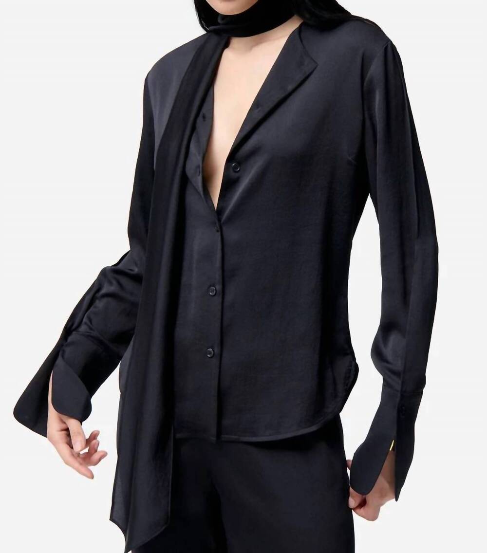 NEW VANESSABRUNO filipina shirt in black